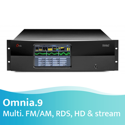 Show details for Omnia.9 Multi-Band FM/AM Audio Dual path Processor (RDS, HD and Streaming) Picture of Omnia.9 Multi-Band FM/AM Audio Dual path Processor (RDS, HD and Streaming)