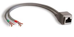 Toon details voor Angry Audio RJ45 Female naar twee open einde 20cm adapter Afbeelding van Angry Audio RJ45 Female naar twee open einde 20cm adapter