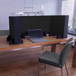 Toon details voor Geluiddempende akoestieke bureau wand (set) Afbeelding van Geluiddempende akoestieke bureau wand (set)