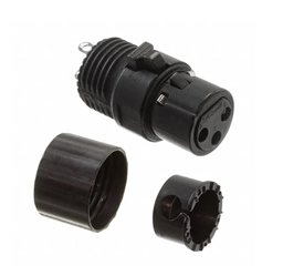 Toon details voor Switchcraft - Haakse low profile XLR connector female 3-polig Afbeelding van Switchcraft - Haakse low profile XLR connector female 3-polig