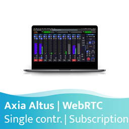 Toon details voor Axia Altus WebRTC licentie voor één connectie - abonnement (12 maanden) Afbeelding van Axia Altus WebRTC licentie voor één connectie - abonnement (12 maanden)