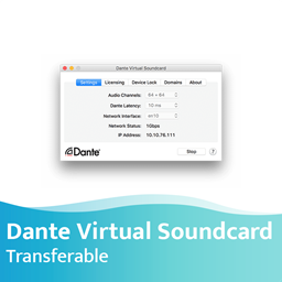 Afbeelding van Audinate Dante Virtual Soundcard (DVS) - overdraagbare licentie