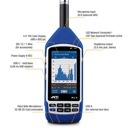 Toon details voor NTI XL3 Acoustic Analyzer Afbeelding van NTI XL3 Acoustic Analyzer