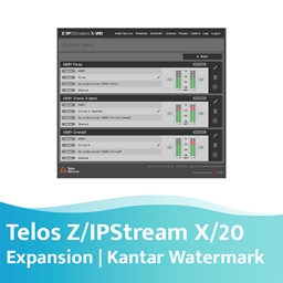 Toon details voor Telos Z/IPStream X/20 Kantar Watermarking - Uitbreidingslicentie Afbeelding van Telos Z/IPStream X/20 Kantar Watermarking - Uitbreidingslicentie