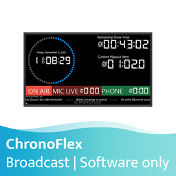 Toon details voor ChronoFlex Broadcast - software only Afbeelding van ChronoFlex Broadcast - software only