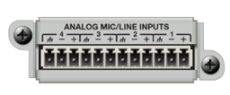 Show details for Symetrix Edge & Radius 4 Channel Analog Input Card Picture of Symetrix Edge & Radius 4 Channel Analog Input Card