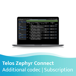 Show details for Telos Zephyr Connect Additional Codec Buyout 1 year subscription Picture of Telos Zephyr Connect Additional Codec Buyout 1 year subscription