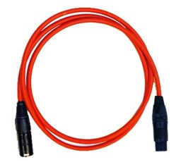 Picture of Triple Audio microphone cable XLR-female/male 1.2 meter (RED)