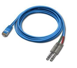 Picture of Angry Audio RJ45 Male to Dual TRS (1/4") Male 6' adapter cable