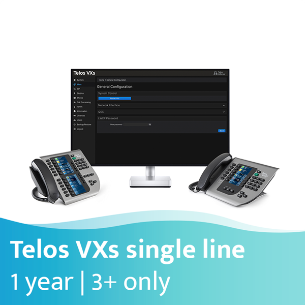 Afbeelding van Telos VXs - enkele lijn instantie (lijnen 3+) - Container - 1 jaar abonnement