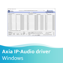 Picture of Axia IP-Audio Driver for Windows