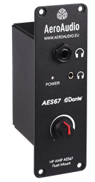 Picture of AeroAudio HP AMP AES67 - Headphone amplifier AES67/Dante (flush mount)