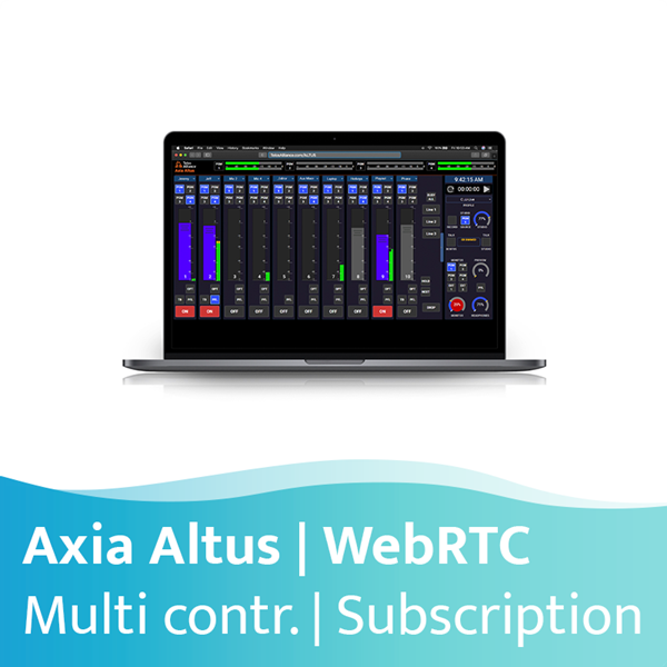 Afbeelding van Axia Altus WebRTC licentie voor meerdere connecties - abonnement (12 maanden)