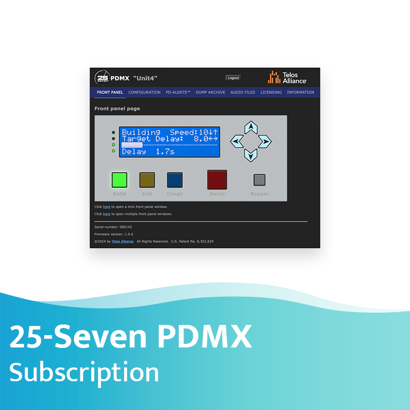 Picture of 25-Seven PDMX Program Delay Software - Subscribtion (12 months)