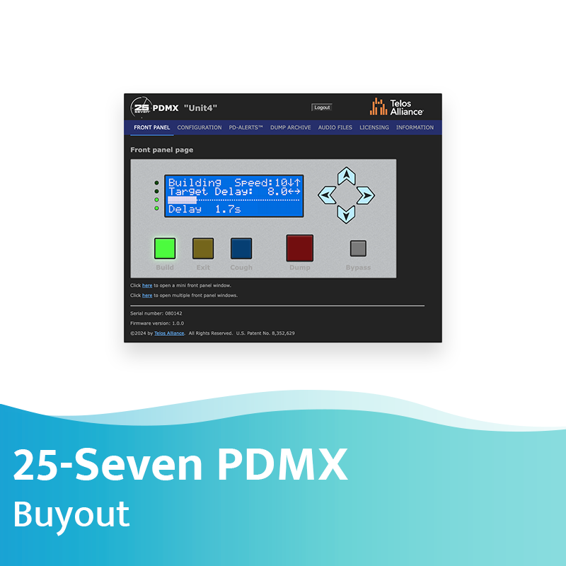 Picture of 25-Seven PDMX Program Delay Software - buyout
