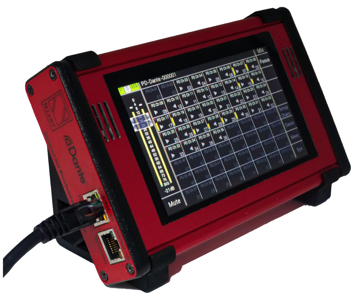 Afbeelding van Nixer PD Ravenna - 64-kanaals Ravenna portable netwerk monitoring tool