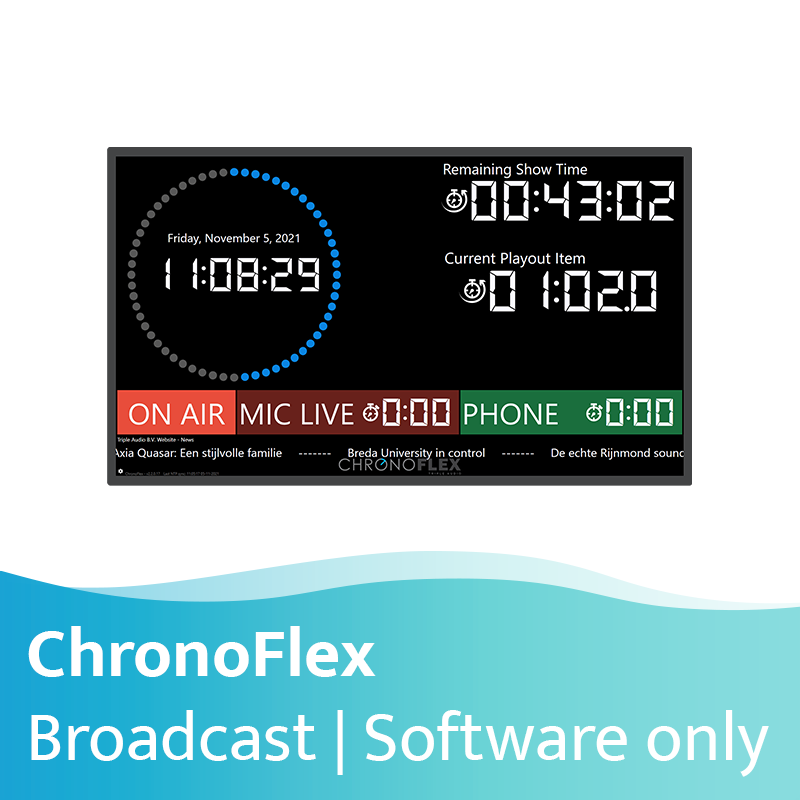 Afbeelding van ChronoFlex Broadcast - software only