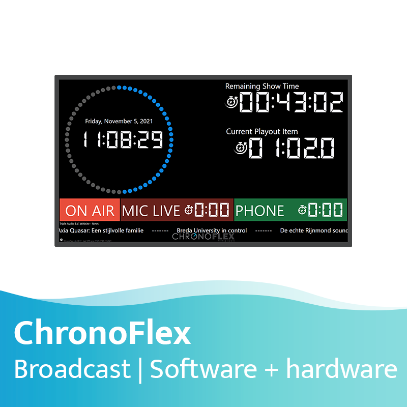 Afbeelding van ChronoFlex Broadcast - software + W10 Embedded besturingsunit