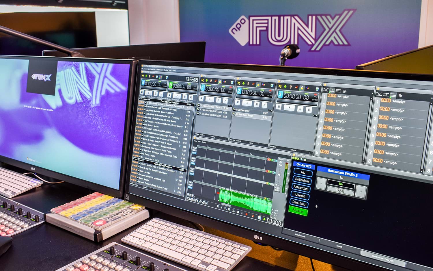 The studio of FunX, equipped with OmniPlayer