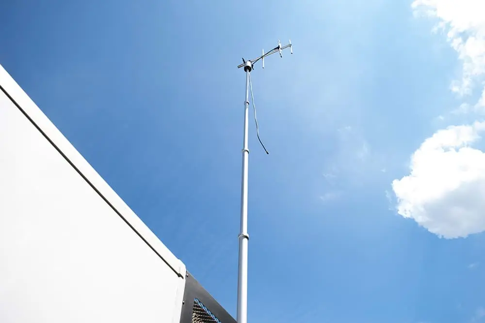 Rijnmond reportagewagen antenne