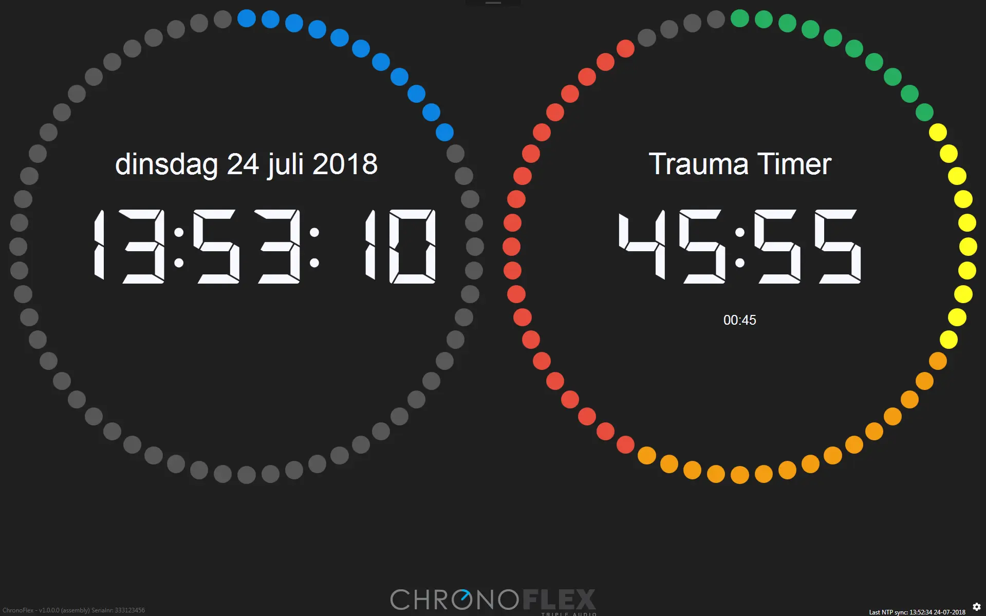 ChronoFlex trauma timer