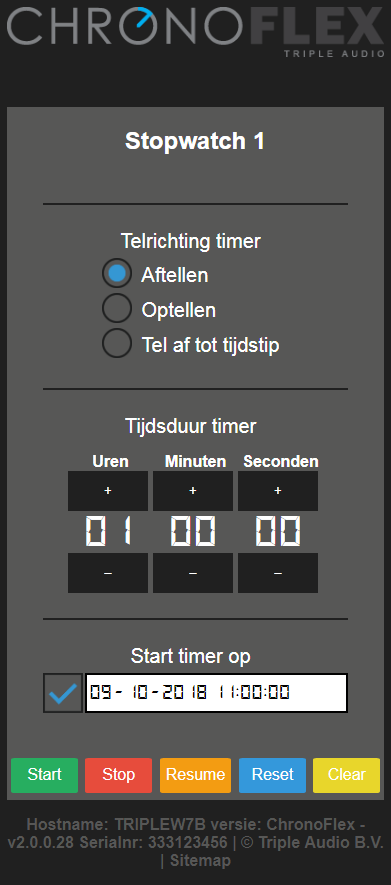 Chronoflex stopwatch