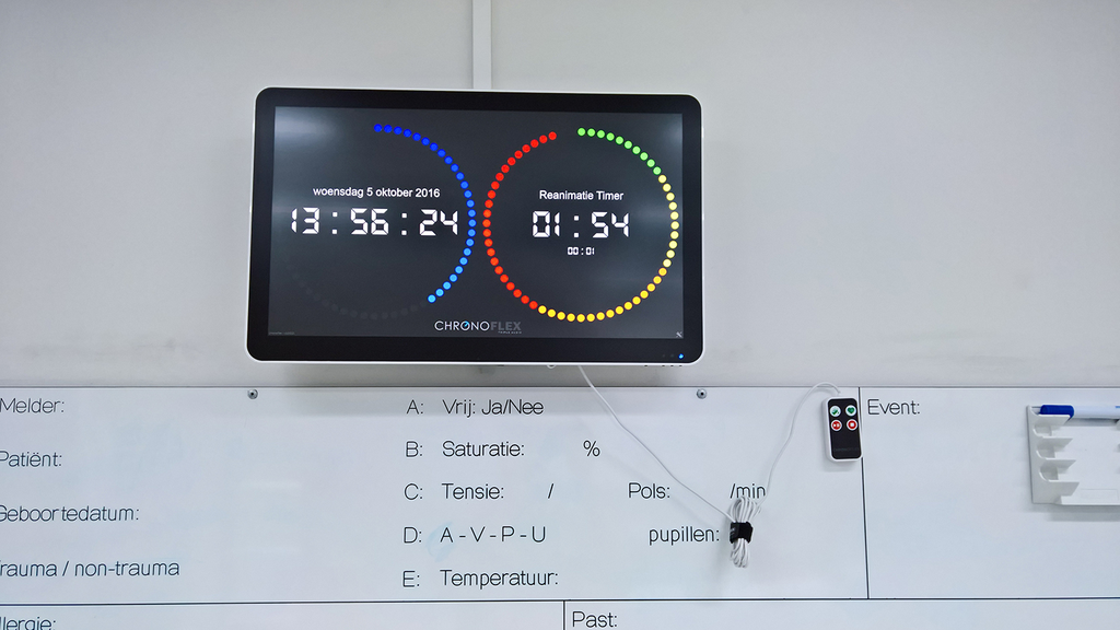 Chronoflex medisch display