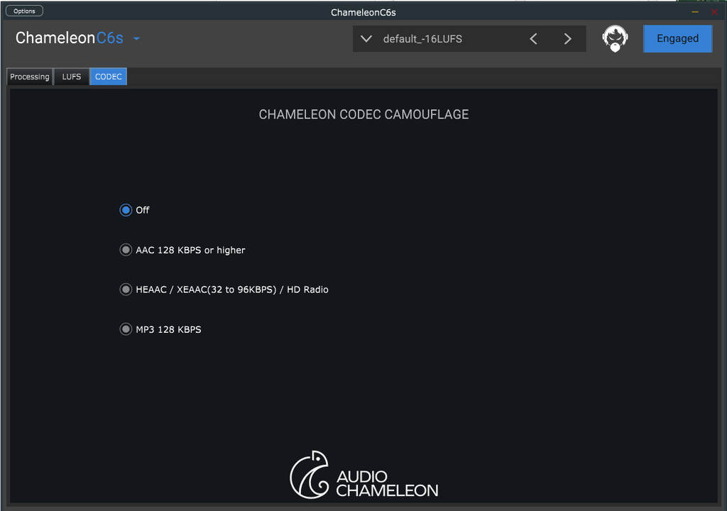 ChameleonC6s Codec Camouflage