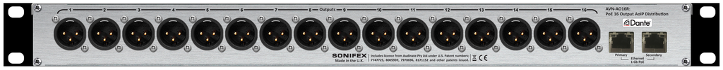 Sonifex AVN-AO16R back