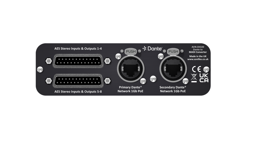 Sonifex AVN-DIO20 rear