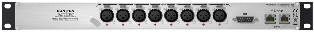 Sonifex AVN-M8R - Back