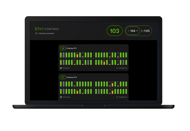 KLVR Charger Pro interface