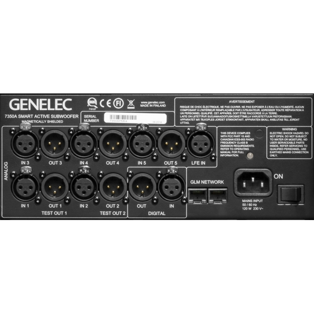 Genelec 7350A SAM Studio Subwoofer poorten