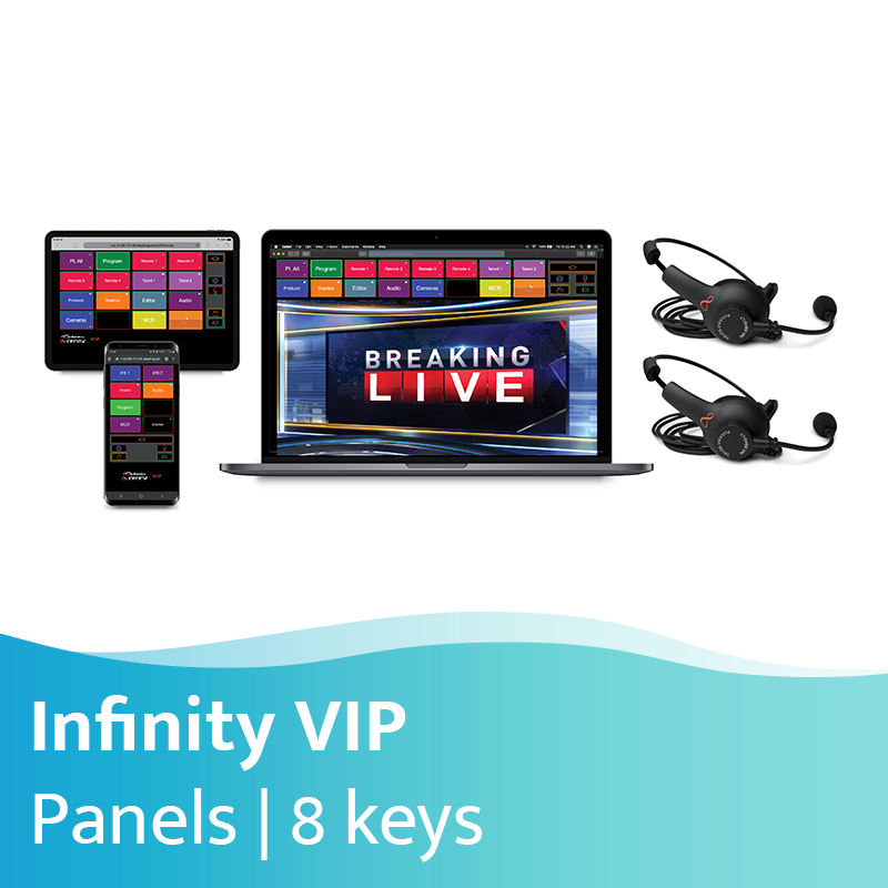 Telos Infinity Virtual Intercom Platform 8 Key Panel