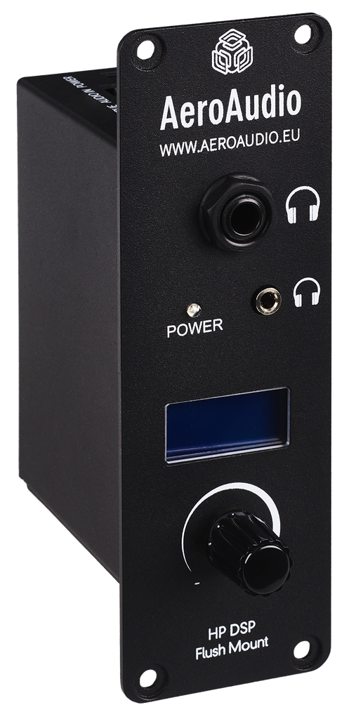 AeroAudio HP AMP DSP - Hoofdtelefoon versterker met display (flush mount)