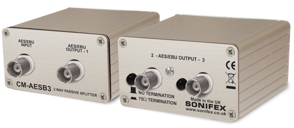 Sonifex CM-AESB3 audio distributie passief BNC