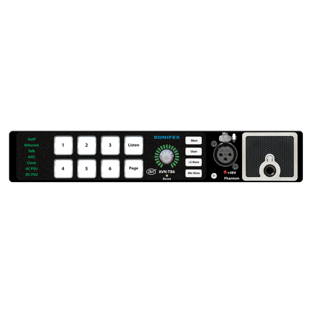 Sonifex AVN-TB6 6 Button Talkback Intercom (No Mic)