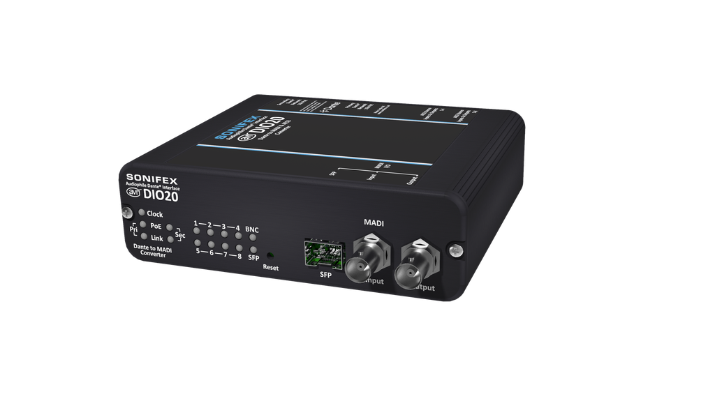 Sonifex AVN-DIO20 - Dante to MADI AES3 64 channels IO converter