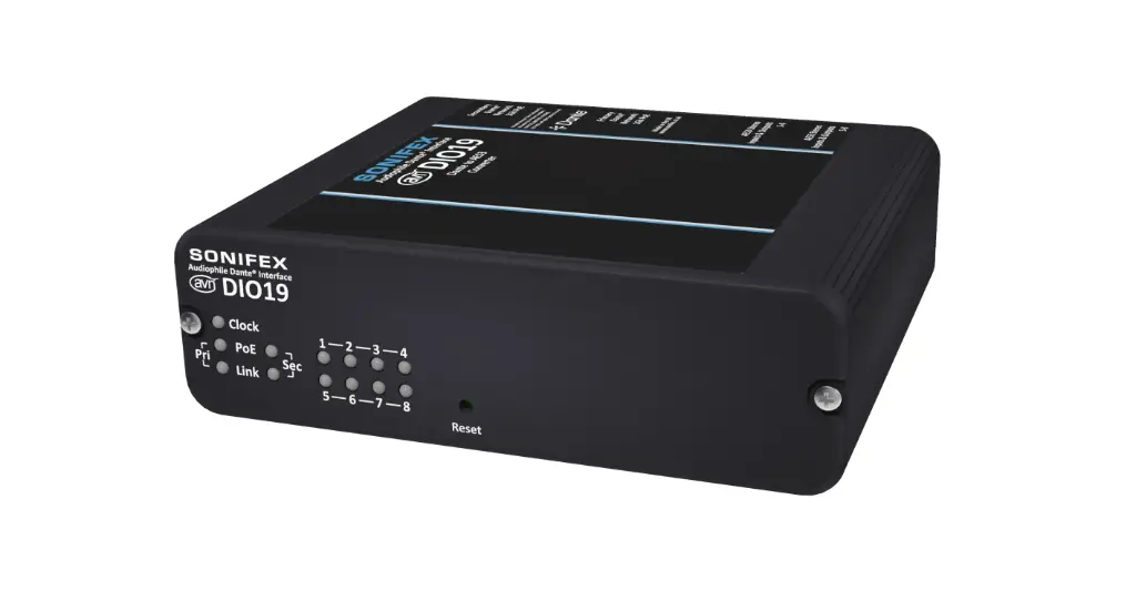 Sonifex AVN-DIO19 - Dante to 8 AES3 Stereo input & output, D-Type