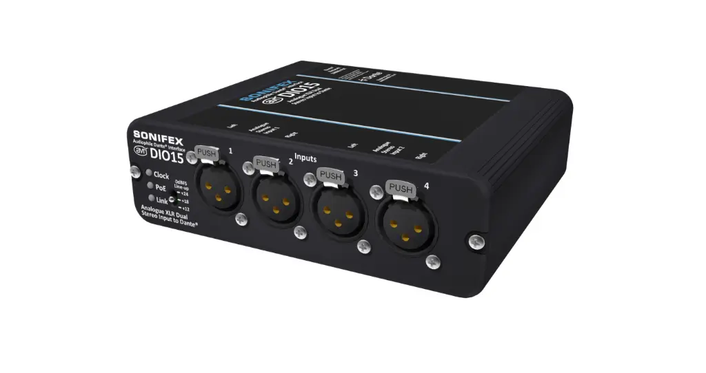 Sonifex AVN-DIO15 - 4 Analog inputs to Dante