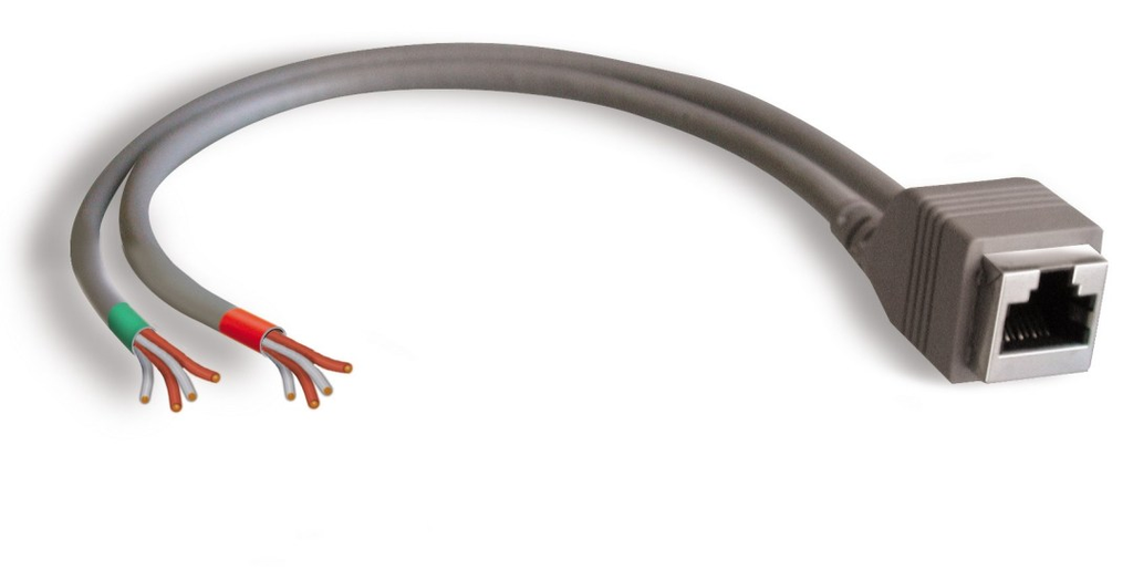 StudioHub RJ45 Female naar twee open einde 20cm adapter