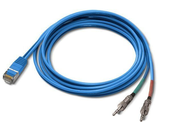 StudioHub RJ45 Male to dual Mini-Jack Male 1,8m adapter cable