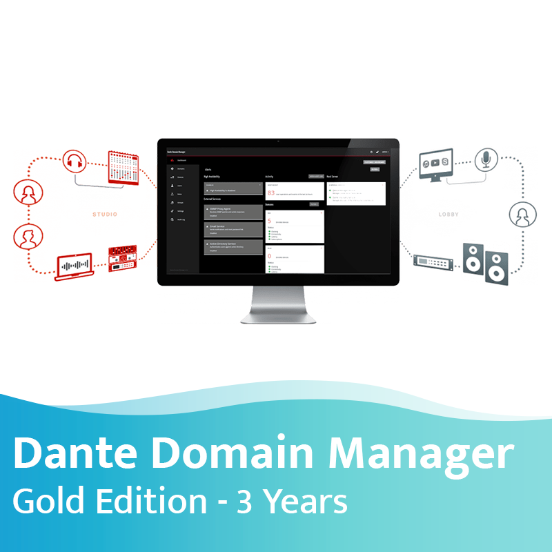 Audinate Dante Domain Manager - Gold - 3 jaar
