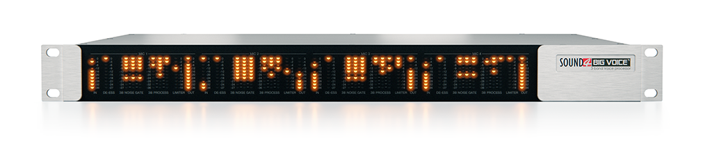 SOUND4 BIG VOICE4 -  4 kanaals Voice Processor