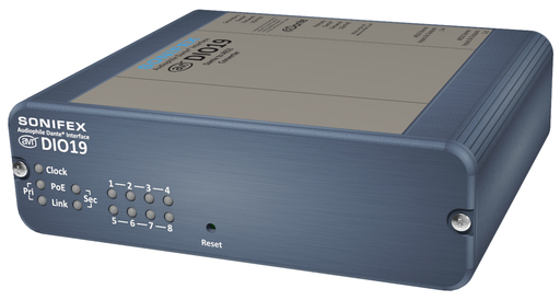 [AVN-DIO19] Sonifex AVN-DIO19 - Dante to 8 AES3 Stereo input & output, D-Type