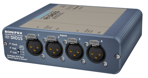 [AVN-DIO15] Sonifex AVN-DIO15 - 4 Analoge ingangen naar Dante