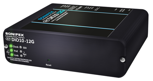 [AVN-DIO10-12G] Sonifex AVN-DIO10-12G Dante to 12G/HD/SD-SDI Embedder/De-Embedder